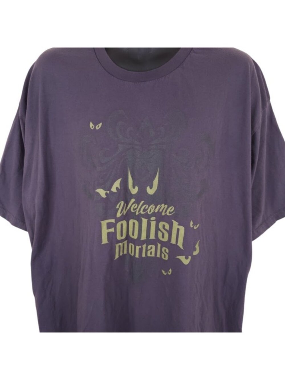 The Haunted Mansion T Shirt Mens Size 3XL Gray Disney Welcome Foolish Mortals